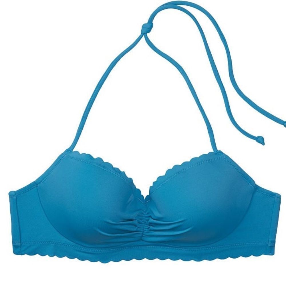 Victorias Secret Swim Zuma Sweetheart Demi Bikini top Bra Halter Teal
